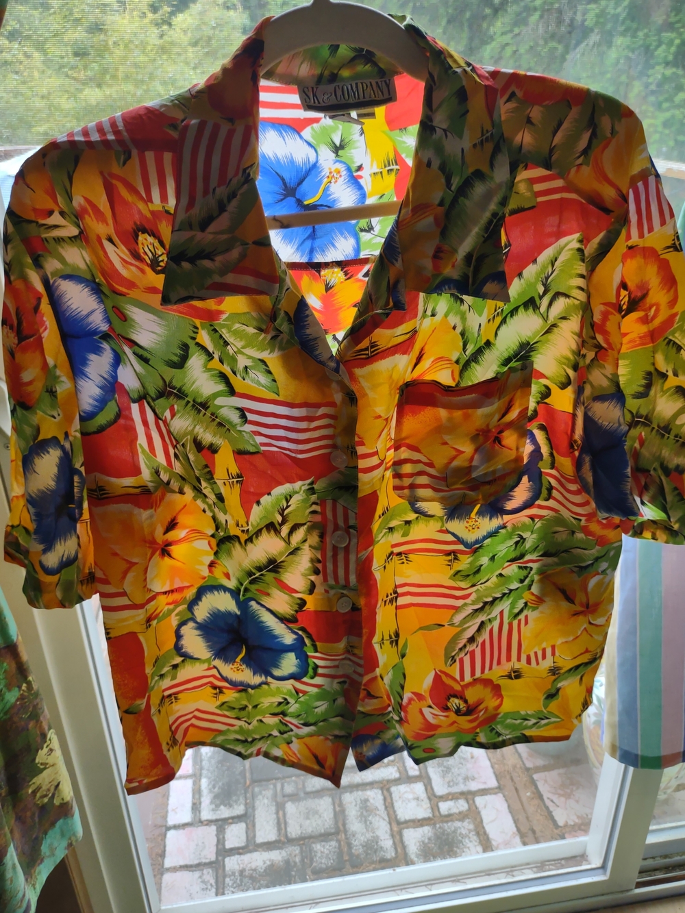 Tropical Floral Silk Set